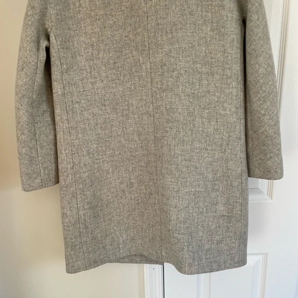 J.CREW Cocoon Coat Jacket Womens 6 Gray Italian Stadium Cloth Wool J5536 - Picture 13 of 15